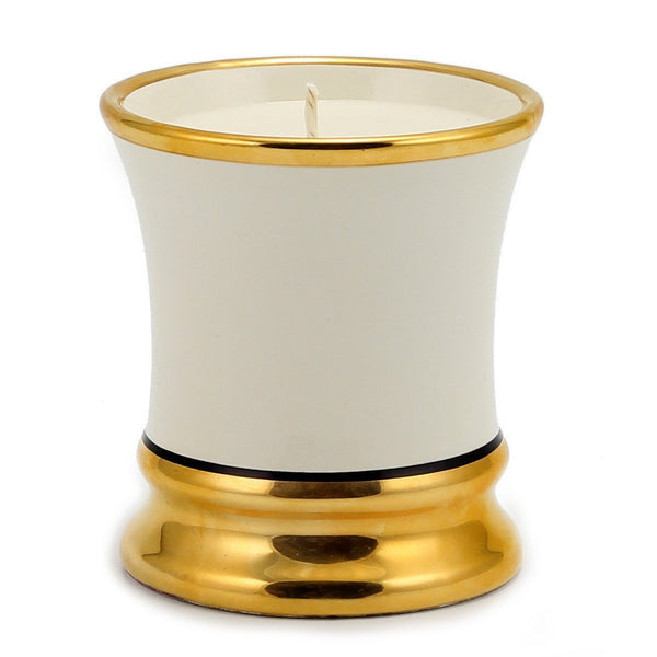 POSATA: Deluxe Cup Candle Pure Gold Rim