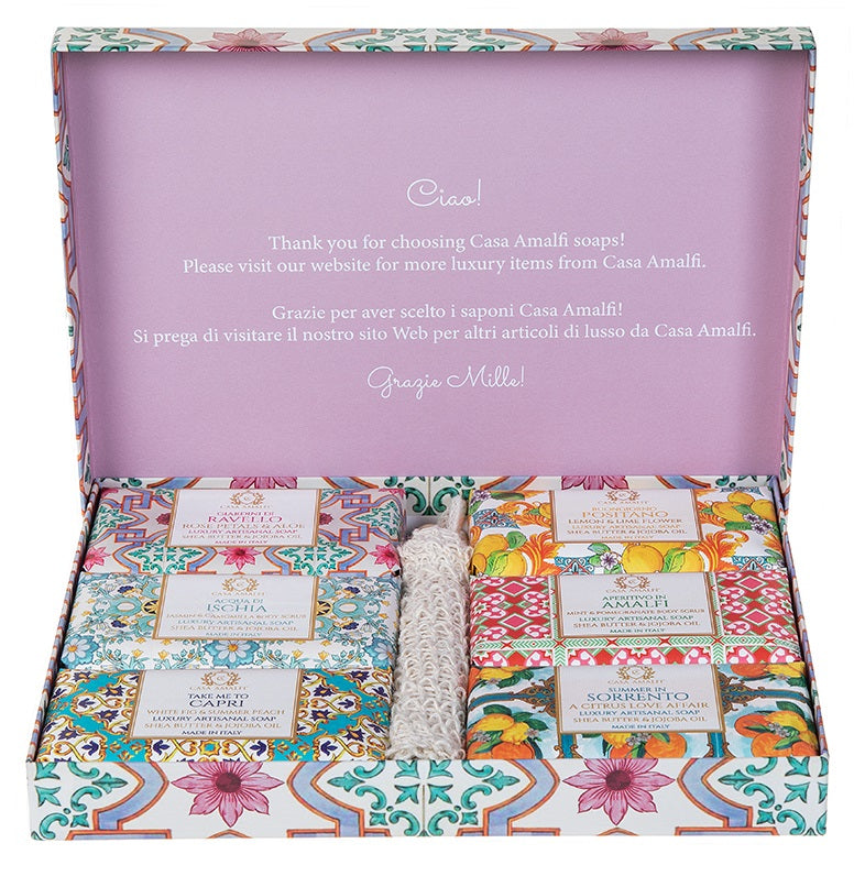 Casa Amalfi Campagna Pink Gift Set 6-Soaps