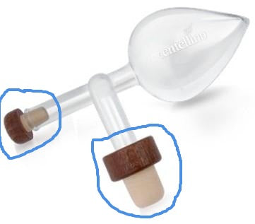 CENTELLINO Replacement Set of Corks 2-pcs