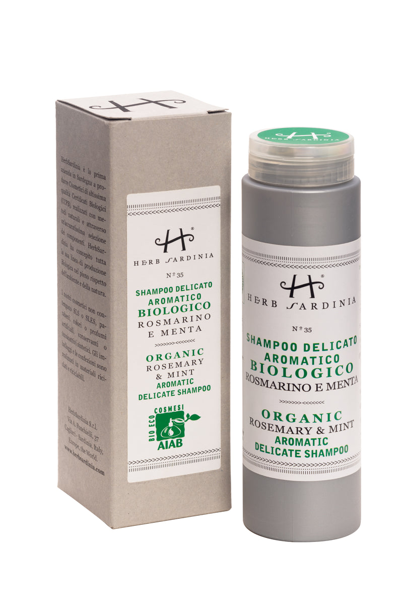 HerbSardinia Organic Rosemary & Mint Delicate Shampoo 200 ml