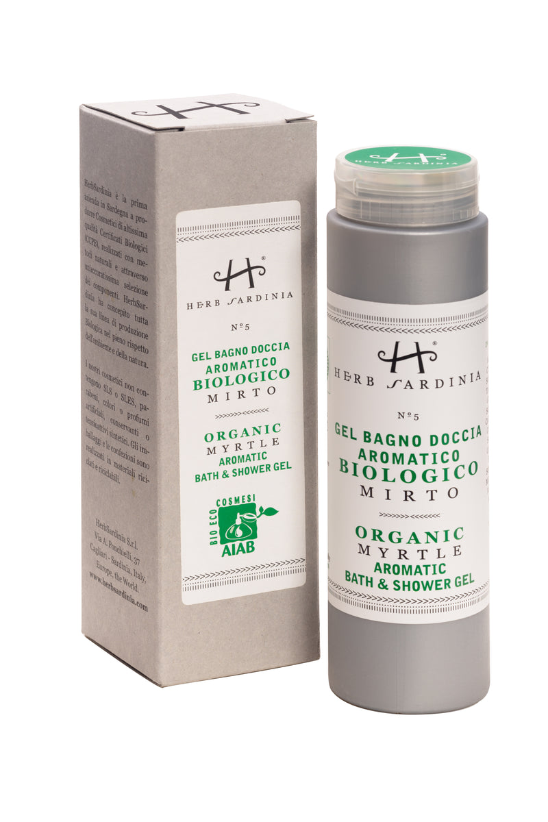 HerbSardinia | Certified Organic N°5 MYRTLE Bath & Shower Gel 200 ml