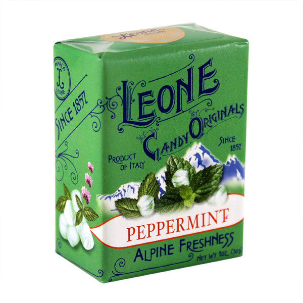 Leone Pastiglie Peppermint Candy in Box 30 gr