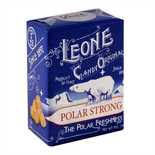 Leone Pastiglie Polar Strong Mint Candy in Box 30 gr