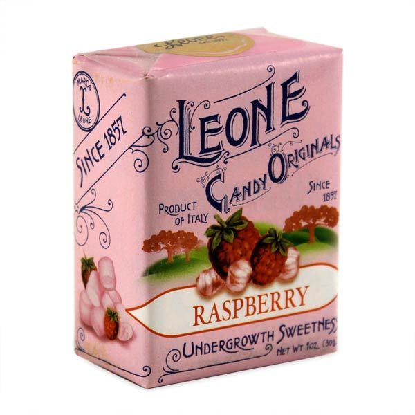 Leone Pastiglie Raspberry Candy in Box 30 gr