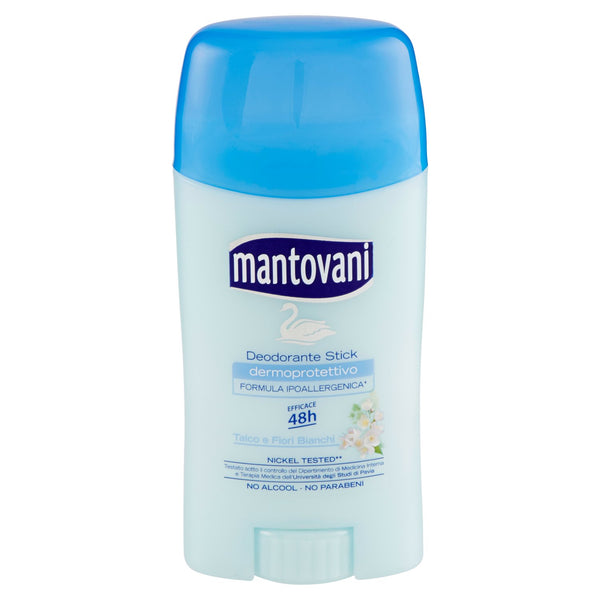 Mantovani | Deodorant Stick Dermoprotective 40 ml (48H) Talc and White Flowers Scent