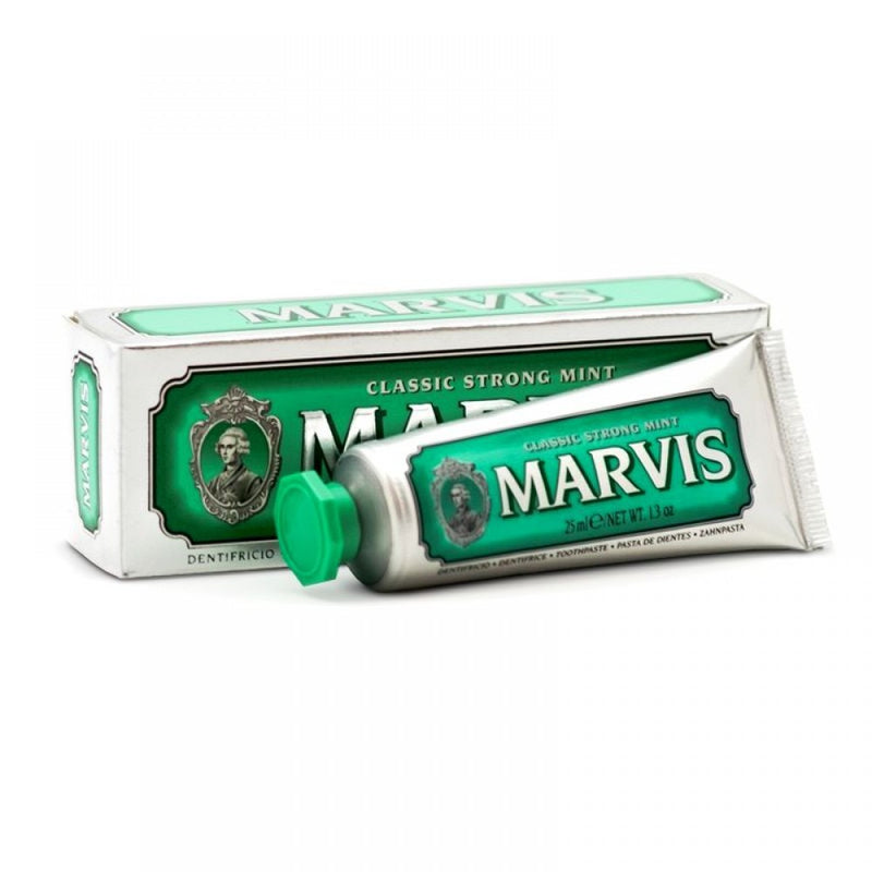 MARVIS Italian Toothpaste Classic Strong Mint 25 ml, Travel Size