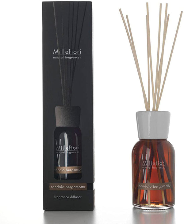 Millefiori Milano Reed Diffuser Sandalwood & Bergamot