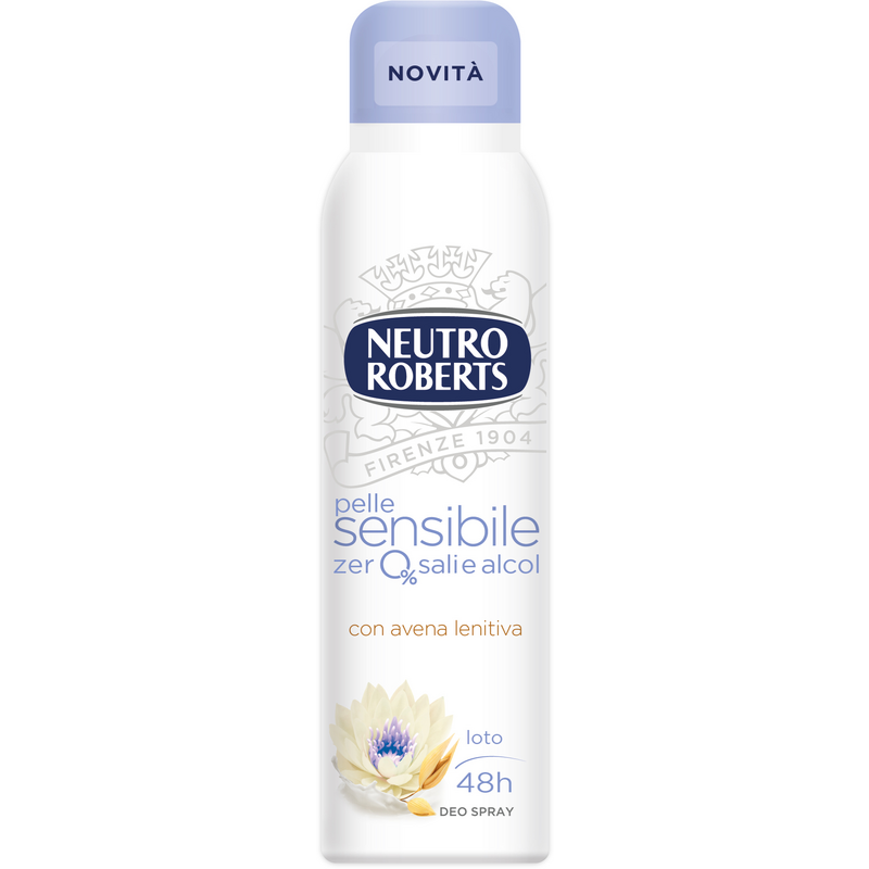 Neutro Roberts Deodorant Pelle Sensibile Sensitive Skin Spray 150ml
