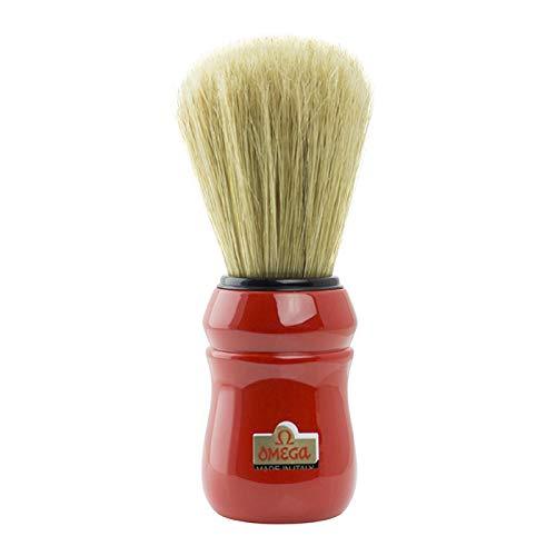 Omega | Natural Bristle Shave Brush RED