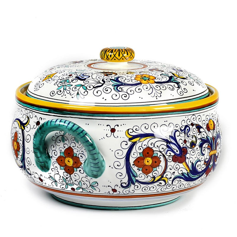 RICCO DERUTA: Round Soup Tureen with Metal Ladle