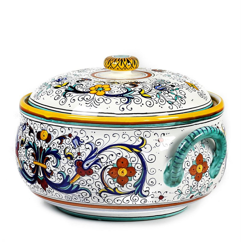 RICCO DERUTA: Round Soup Tureen with Metal Ladle