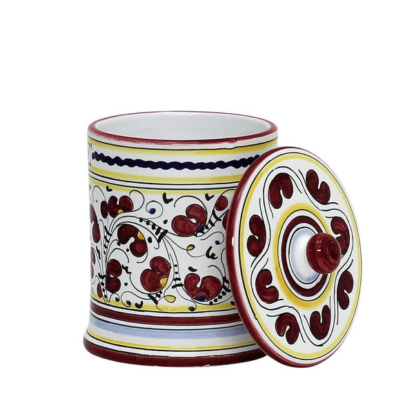 ORVIETO RED ROOSTER: Caffe' (Coffee) Container Canister