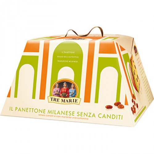 Tre Marie Panettone Milanese with Raisins Only (No Candied Fruit)