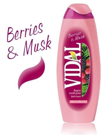 Vidal Berries & Musk Bath Foam 500 ml